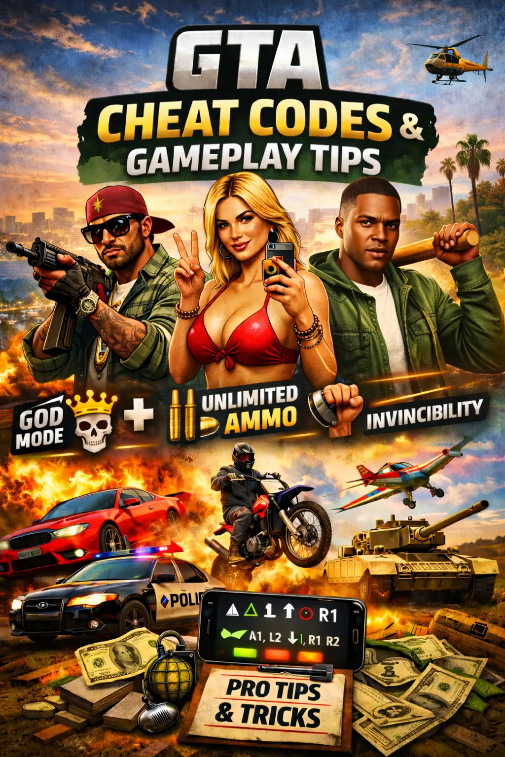 GTA cheat codes and gameplay tips guide
