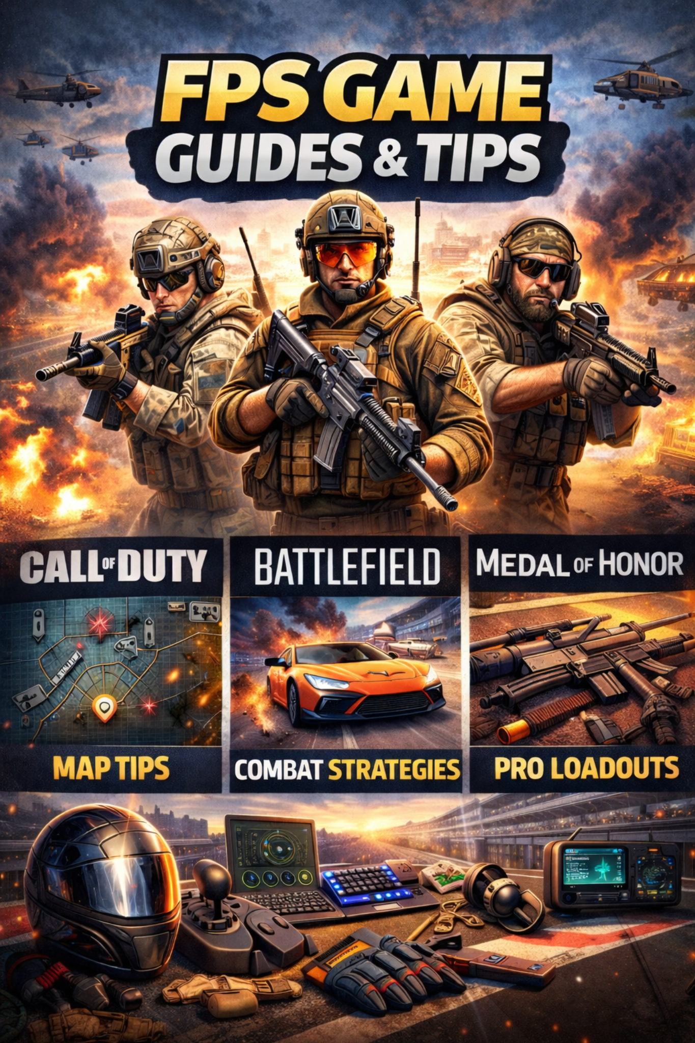 FPS game guides and tips for Call of Duty, Battlefield, and Medal of Honor.