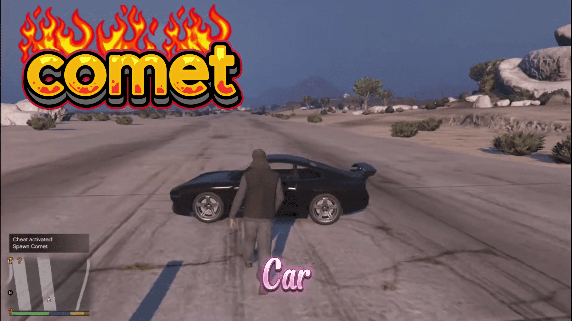 GTA 5 PC cheat code comet spawning a sports car